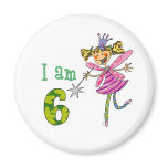 Pink princess fairy refrigerator magnet