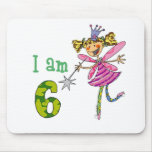 Pink princess fairy mouse pads