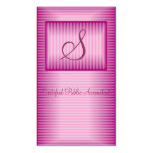 Pink Professional Profile Business Card Templates
