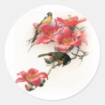 Pink Profusion Round Sticker