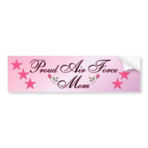 Pink & Proud Air Force Mum Bumper Sticker