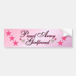 Pink & Proud Army Girlfriend Bumper Sticker
