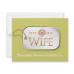 Pink Proud Army Wife invitations