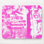 Pink Punk Collage mousepads