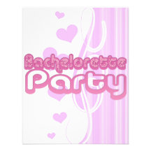 pink purple bachelorette wedding bridal party fun announcement