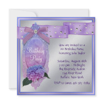 Pink Purple Blue Hydrangea Birthday Party