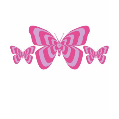 Pink & Purple Butterflies T Shirt