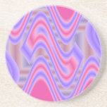 pink  purple pattern coaster