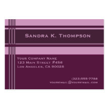 Pink Purple Professional Stripes Block Business Card Templates