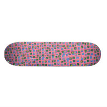 Pink Quilt pattern Skate board