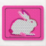 'pink rabbit' digital painting mousepad