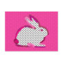 'pink rabbit' digital painting Postcard
