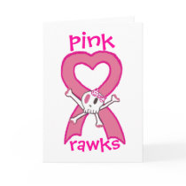 pink rawks greeting card
