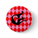 Pink & Red Diamonds Mermaid Pin buttons