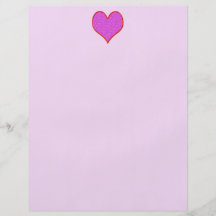 pink red heart Valentines Full Color Flyer