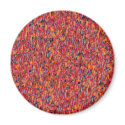 Pink Red Orange Confetti Speckled magnets