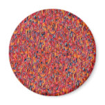 Pink Red Orange Confetti Speckled magnets