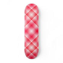 Pink/Red plaid skateboard