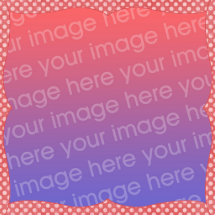 Pink Red Polka Dot Pattern Photosculpture Template Photo Cutouts