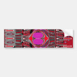 Pink red superfly design bumper sticker