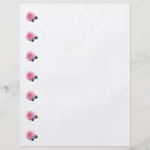 Pink Renaissance Rose Flyers