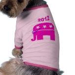 Pink Republican Elephant - Sarah Palin 2012 pet clothing