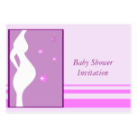 Pink Retro Baby Shower Invite business cards