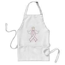 Pink Ribbon Angel Apron