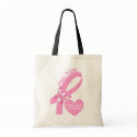 Pink Ribbon Breast cancer awareness bags