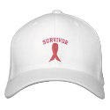 Pink Ribbon - Breast Cancer Awareness embroidered hats