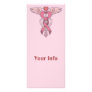 Pink Ribbon Caduceus Customized Rack Card