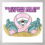 Pink Ribbon Crab Print