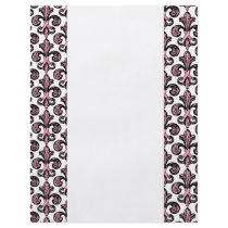 Pink Ribbon Fleur de lis