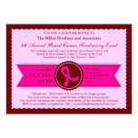 Pink Ribbon Fundraising Event Invitation