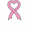 Pink Ribbon Heart T-Shirt T-Shirt