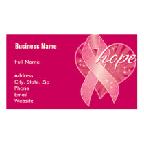 Pink Ribbon Hope BC Business Cards