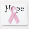Pink Ribbon Hope mousepads