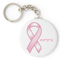 Pink ribbon key chains