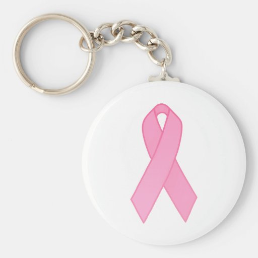Pink Ribbon Keychain