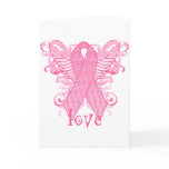 Pink Ribbon Love Wings cards
