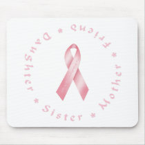 Pink Ribbon Mouse Mats
