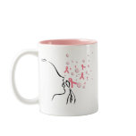 Pink Ribbon Set Me Free mugs