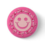 PINK RIBBON SMILEY FACE buttons