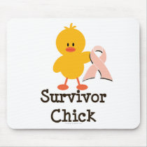 Pink Ribbon Survivor Chick Mousepad