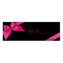 Pink Ribbon Table Place Custom Card