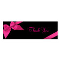 Pink Ribbon Thank You Card business cards