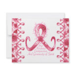 Pink Ribbon Thank You invitations