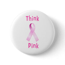 Pink Ribbon - Thnk Pink buttons