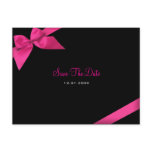Pink Ribbon Wedding Save the Date Announcement postcards