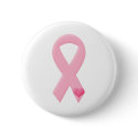 Pink Ribbon with Heart buttons